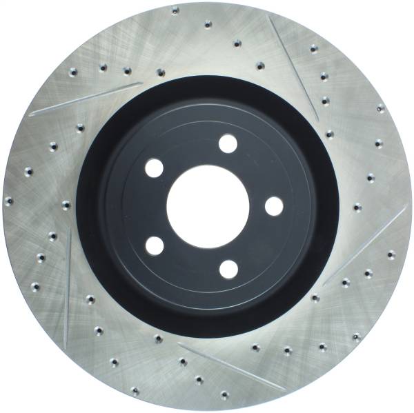 Stoptech - StopTech Sport Drilled/Slotted Brake Rotor Front Left 127.61116L