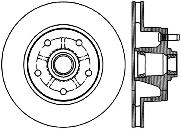 Stoptech - StopTech Sport Cryo Drilled/Slotted Brake Rotor Front Left 127.62000CL