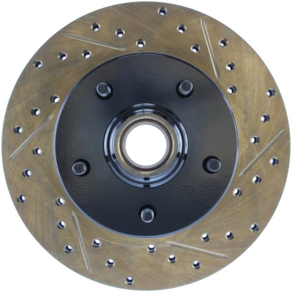 Stoptech - StopTech Sport Drilled/Slotted Brake Rotor Front Left 127.62000L