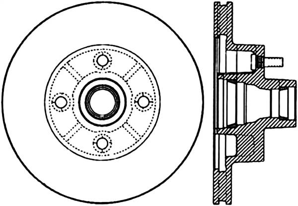 Stoptech - StopTech Sport Drilled/Slotted Brake Rotor Front Left 127.62002L