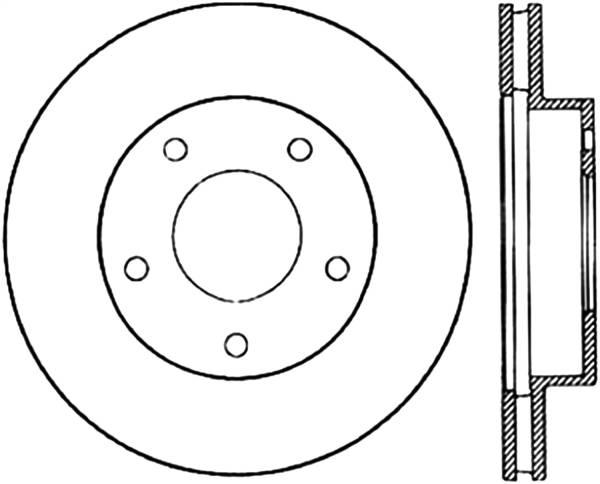 Stoptech - StopTech Sport Drilled/Slotted Brake Rotor Rear Left 127.62005L