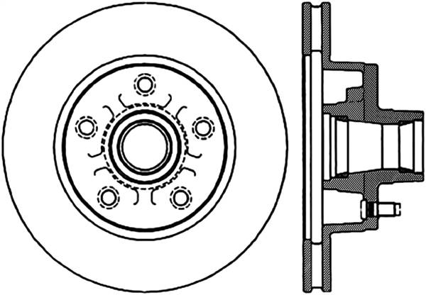 Stoptech - StopTech Sport Cryo Drilled/Slotted Brake Rotor Front Left 127.62008CL