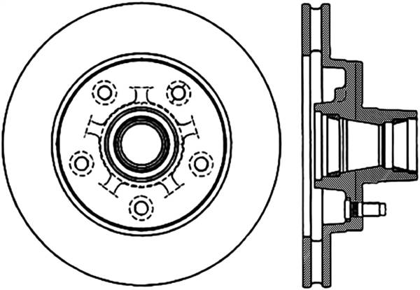 Stoptech - StopTech Sport Drilled/Slotted Brake Rotor Front Left 127.62015L