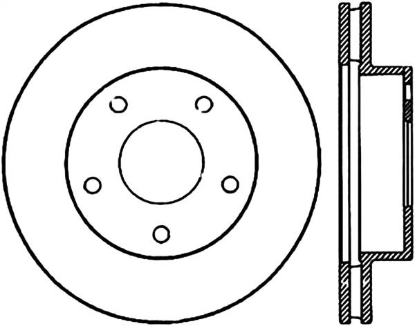 Stoptech - StopTech Sport Cryo Drilled/Slotted Brake Rotor Rear Right 127.62016CR