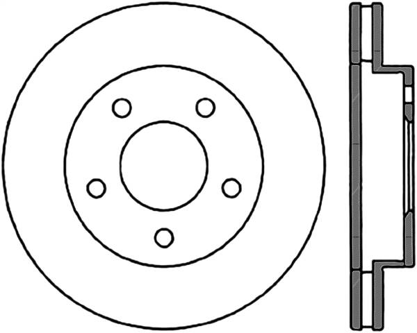 Stoptech - StopTech Sport Cryo Drilled/Slotted Brake Rotor Front Left 127.62017CL