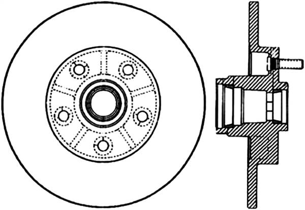 Stoptech - StopTech Sport Drilled/Slotted Brake Rotor Front Left 127.62018L