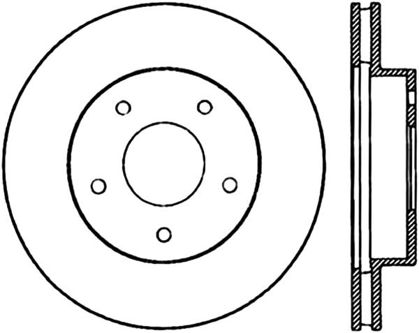 Stoptech - StopTech Sport Cryo Drilled/Slotted Brake Rotor Rear Right 127.62025CR