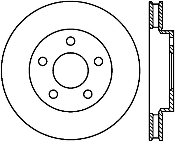 Stoptech - StopTech Sport Drilled/Slotted Brake Rotor Front Left 127.62056L