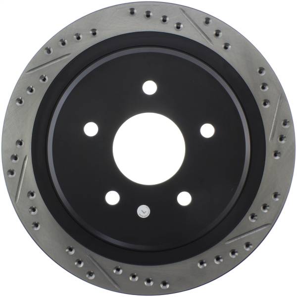 Stoptech - StopTech 97-10 Chevy Corvette Slotted & Drilled Rear Left Rotor - 127.62061L