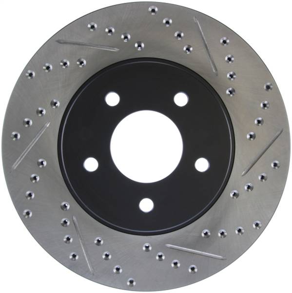 Stoptech - StopTech Sport Drilled/Slotted Brake Rotor Front Left 127.62068L