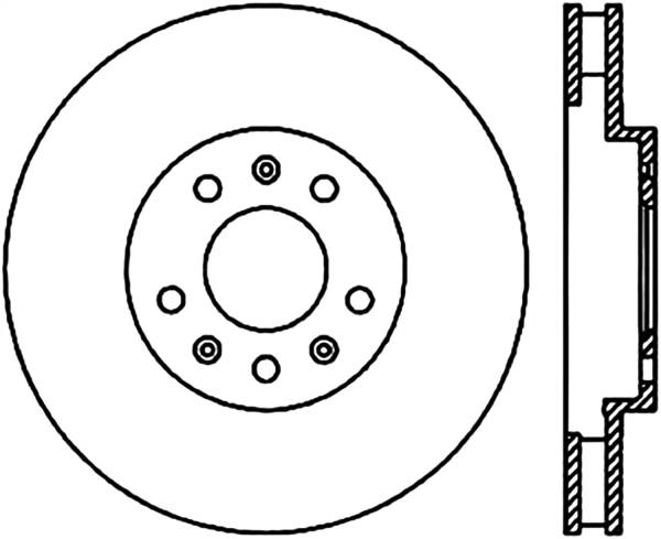 Stoptech - StopTech Sport Cryo Drilled/Slotted Brake Rotor Front Right 127.62069CR