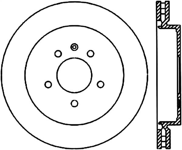 Stoptech - StopTech Sport Drilled/Slotted Brake Rotor Rear Right 127.62071R