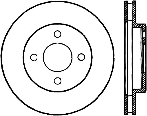 Stoptech - StopTech Sport Cryo Drilled/Slotted Brake Rotor Front Right 127.62072CR