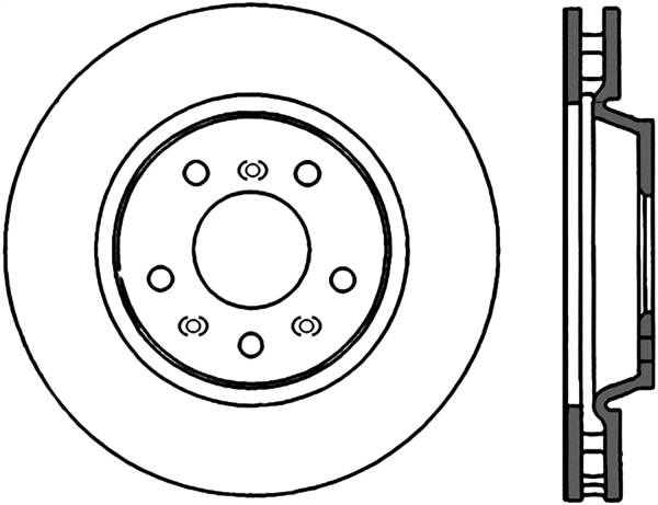 Stoptech - StopTech Sport Cryo Drilled/Slotted Brake Rotor Front Left 127.62073CL