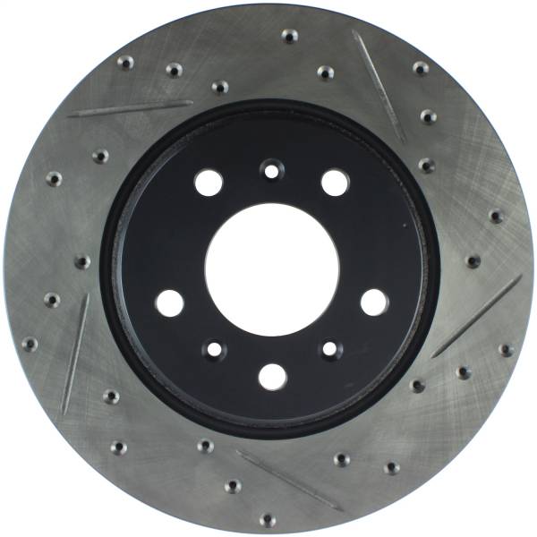 Stoptech - StopTech Sport Drilled/Slotted Brake Rotor Front Left 127.62073L