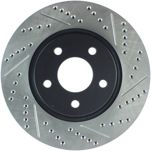 Stoptech - StopTech Sport Drilled/Slotted Brake Rotor Front Left 127.62078L