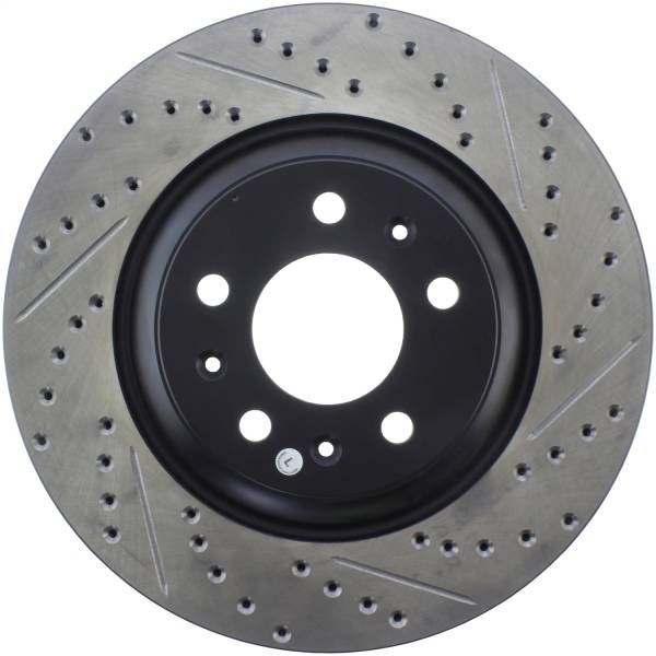 Stoptech - StopTech Sport Drilled/Slotted Brake Rotor; Front Left