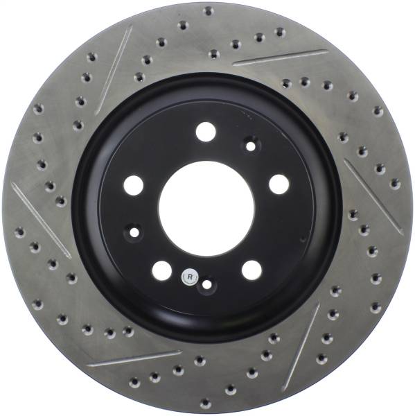 Stoptech - StopTech Sport Drilled/Slotted Brake Rotor; Front Right