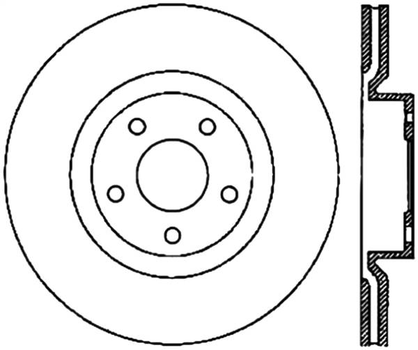 Stoptech - StopTech Sport Cryo Drilled/Slotted Brake Rotor Front Left 127.62085CL