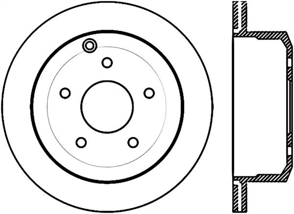 Stoptech - StopTech Sport Cryo Drilled/Slotted Brake Rotor Rear Right 127.62090CR