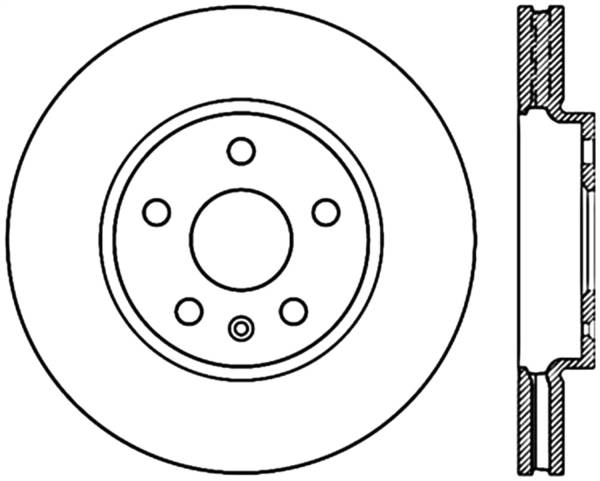 Stoptech - StopTech Sport Cryo Drilled/Slotted Brake Rotor Front Left 127.62106CL