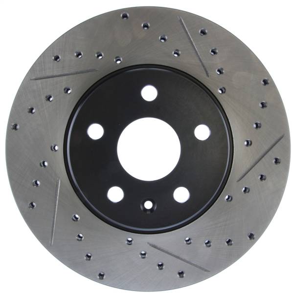 Stoptech - StopTech Sport Drilled/Slotted Brake Rotor Front Left 127.62106L