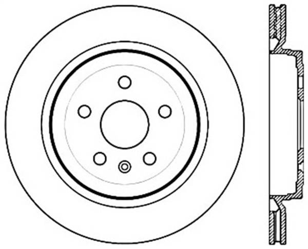 Stoptech - StopTech Sport Drilled/Slotted Brake Rotor Rear Left 127.62107L