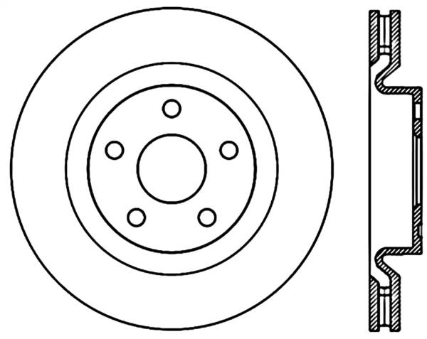 Stoptech - StopTech Sport Cryo Drilled/Slotted Brake Rotor Front Left 127.62114CL