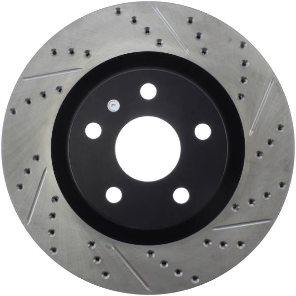 Stoptech - StopTech Sport Drilled/Slotted Brake Rotor Front Left 127.62114L