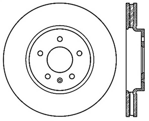 Stoptech - StopTech Sport Cryo Drilled/Slotted Brake Rotor Rear Left 127.62117CL