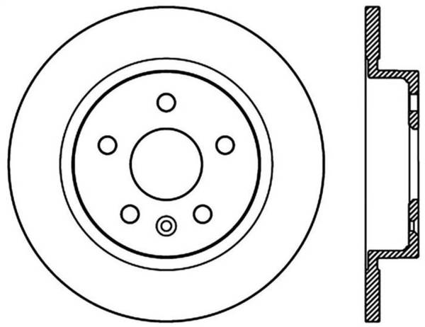 Stoptech - StopTech Sport Drilled/Slotted Brake Rotor Rear Left 127.62125L