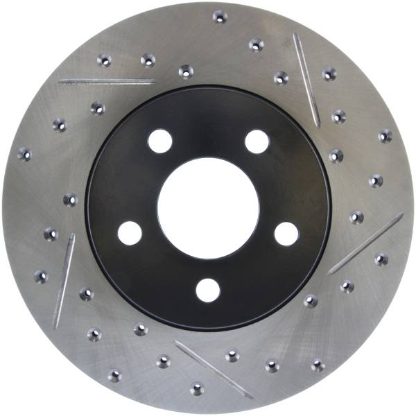 Stoptech - StopTech Sport Drilled/Slotted Brake Rotor Front Left 127.63039L