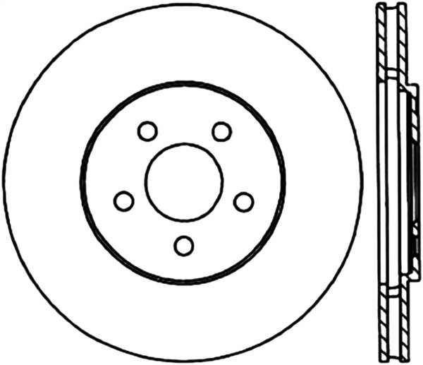 Stoptech - StopTech Sport Cryo Drilled/Slotted Brake Rotor Front Left 127.63042CL