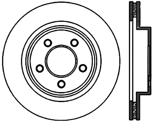 Stoptech - StopTech Sport Cryo Drilled/Slotted Brake Rotor Front Right 127.63045CR