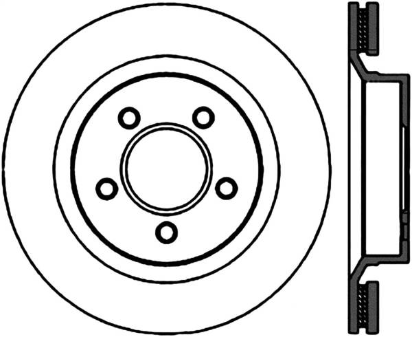 Stoptech - StopTech Sport Cryo Drilled/Slotted Brake Rotor Front Left 127.63048CL