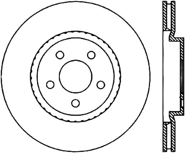 Stoptech - StopTech Sport Cryo Drilled/Slotted Brake Rotor Front Left 127.63052CL