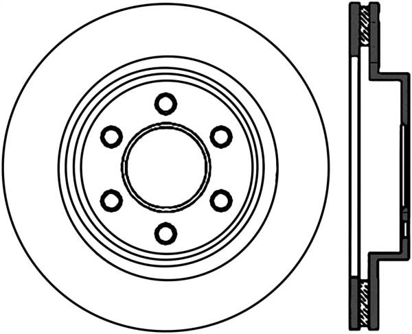 Stoptech - StopTech Sport Cryo Drilled/Slotted Brake Rotor Front Right 127.63055CR