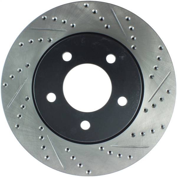 Stoptech - StopTech Sport Drilled/Slotted Brake Rotor Front Left 127.63058L