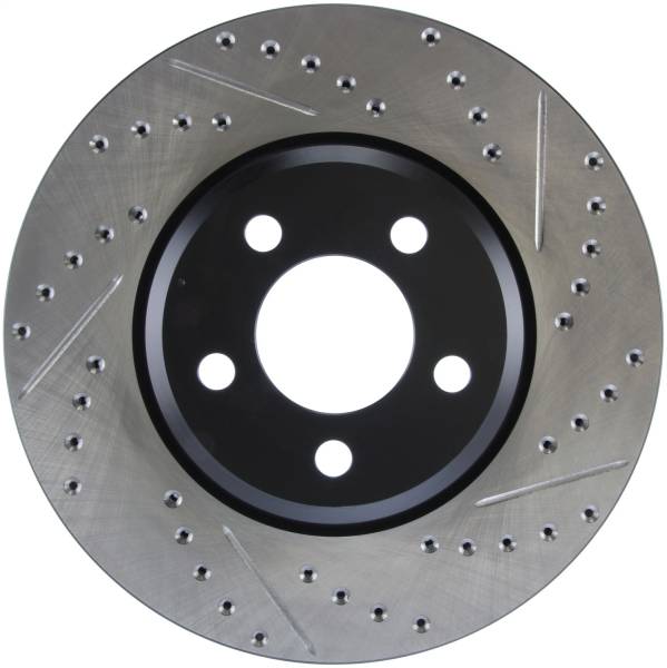 Stoptech - StopTech 05-13 Chrysler300/300C / 09-12 Dodge Challenger Front Left Drilled & Slotted Rotor - 127.63059L