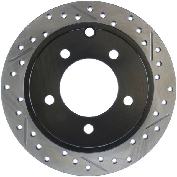 Stoptech - StopTech Sport Drilled/Slotted Brake Rotor Front and Rear Left 127.63066L