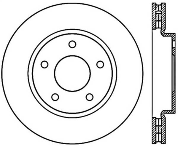 Stoptech - StopTech Sport Cryo Drilled/Slotted Brake Rotor Front Right 127.63068CR