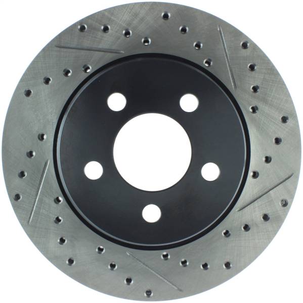 Stoptech - StopTech Sport Drilled/Slotted Brake Rotor; Front Left