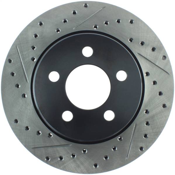 Stoptech - StopTech Sport Drilled/Slotted Brake Rotor; Front Right