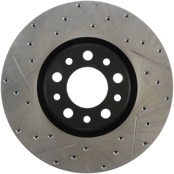 StopTech - StopTech Sport Drilled/Slotted Brake Rotor; Front Right