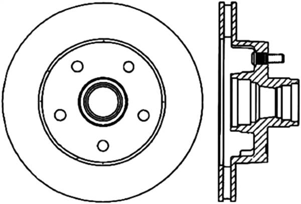 Stoptech - StopTech Sport Cryo Drilled/Slotted Brake Rotor Front Left 127.65014CL