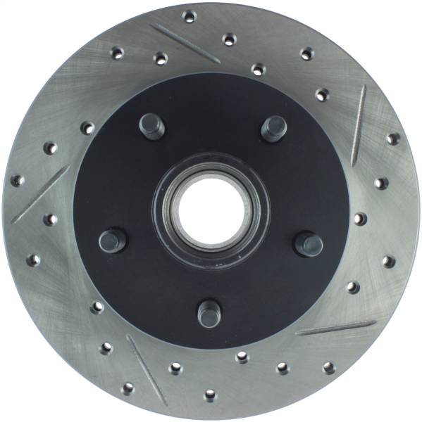 Stoptech - StopTech Sport Drilled/Slotted Brake Rotor Front Left 127.65014L