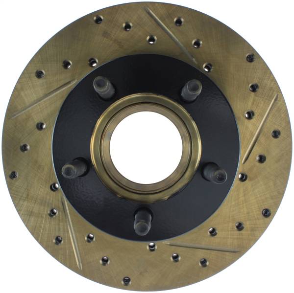 Stoptech - StopTech Sport Drilled/Slotted Brake Rotor Front Left 127.65035L