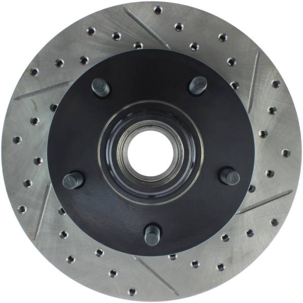 Stoptech - StopTech Sport Drilled/Slotted Brake Rotor Front Left 127.65040L