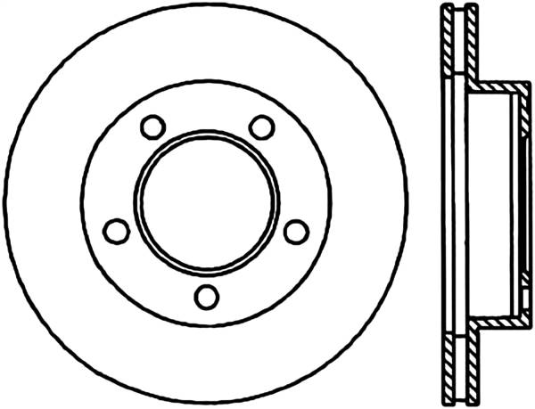 Stoptech - StopTech Sport Cryo Drilled/Slotted Brake Rotor Front Left 127.65041CL