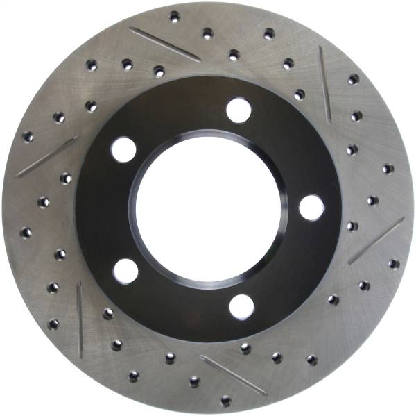 Stoptech - StopTech Sport Drilled/Slotted Brake Rotor Front Left 127.65041L